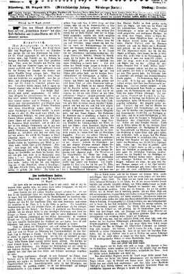 Fränkischer Kurier Dienstag 22. August 1871