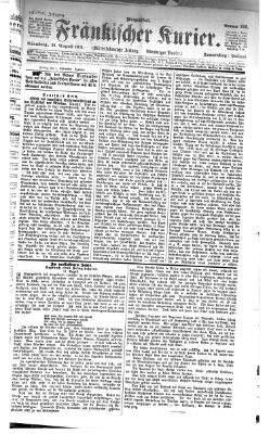 Fränkischer Kurier Donnerstag 31. August 1871