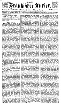 Fränkischer Kurier Dienstag 5. September 1871