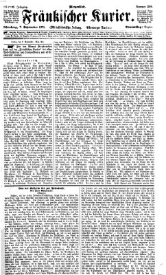 Fränkischer Kurier Donnerstag 7. September 1871