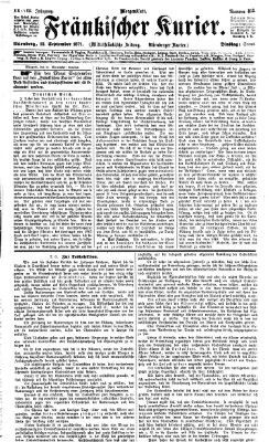 Fränkischer Kurier Dienstag 12. September 1871