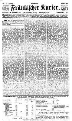 Fränkischer Kurier Donnerstag 14. September 1871