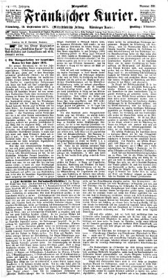 Fränkischer Kurier Freitag 15. September 1871