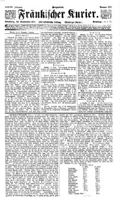 Fränkischer Kurier Sonntag 24. September 1871