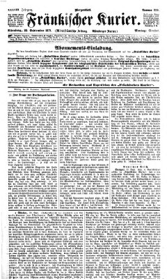 Fränkischer Kurier Montag 25. September 1871