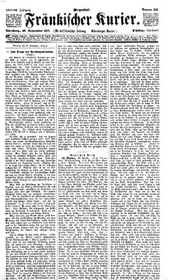 Fränkischer Kurier Dienstag 26. September 1871