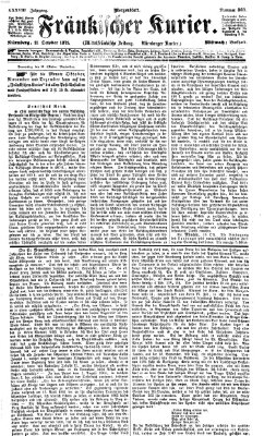 Fränkischer Kurier Mittwoch 11. Oktober 1871