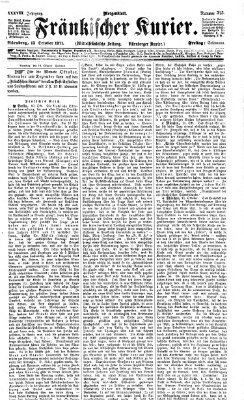 Fränkischer Kurier Freitag 13. Oktober 1871