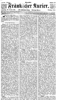 Fränkischer Kurier Montag 16. Oktober 1871