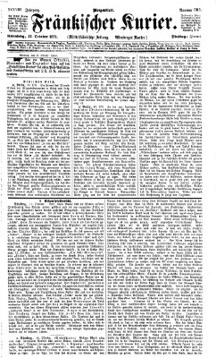 Fränkischer Kurier Dienstag 17. Oktober 1871