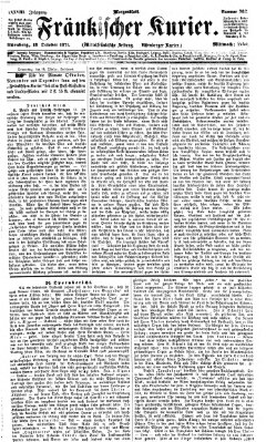 Fränkischer Kurier Mittwoch 18. Oktober 1871