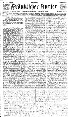 Fränkischer Kurier Freitag 20. Oktober 1871