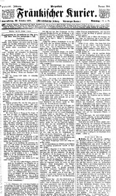Fränkischer Kurier Sonntag 22. Oktober 1871