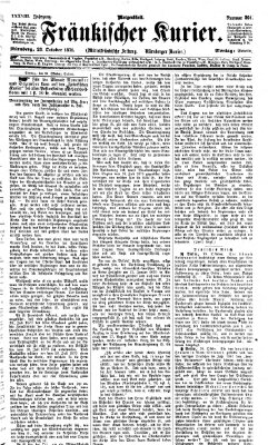 Fränkischer Kurier Montag 23. Oktober 1871