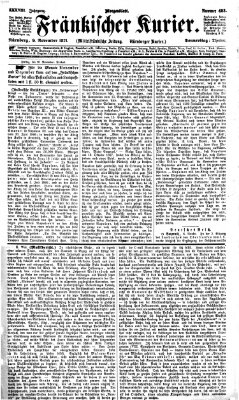 Fränkischer Kurier Donnerstag 9. November 1871