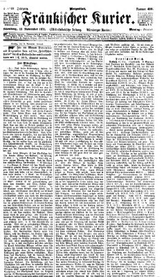 Fränkischer Kurier Montag 13. November 1871