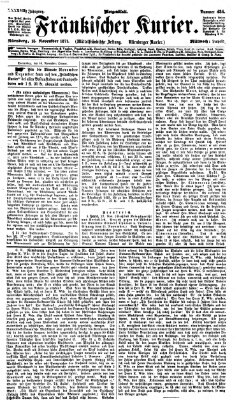 Fränkischer Kurier Mittwoch 15. November 1871