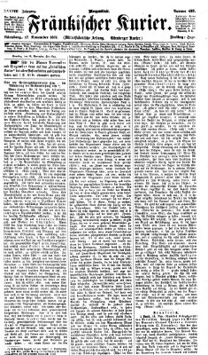 Fränkischer Kurier Freitag 17. November 1871