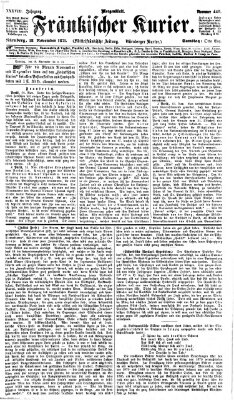 Fränkischer Kurier Samstag 18. November 1871