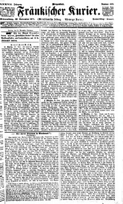 Fränkischer Kurier Donnerstag 23. November 1871