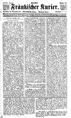 Fränkischer Kurier Sonntag 26. November 1871