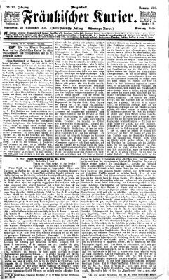 Fränkischer Kurier Montag 27. November 1871