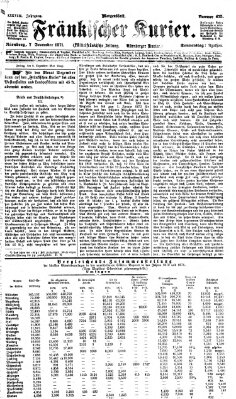 Fränkischer Kurier Donnerstag 7. Dezember 1871