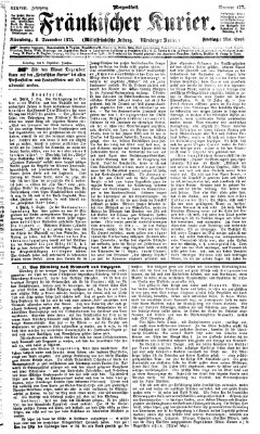 Fränkischer Kurier Freitag 8. Dezember 1871