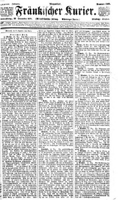 Fränkischer Kurier Dienstag 26. Dezember 1871