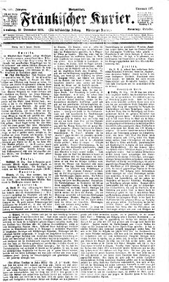 Fränkischer Kurier Sonntag 31. Dezember 1871