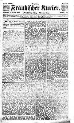 Fränkischer Kurier Dienstag 2. Januar 1872