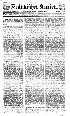 Fränkischer Kurier Montag 8. Januar 1872