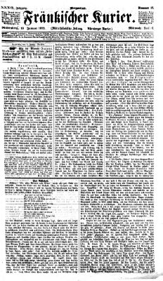 Fränkischer Kurier Mittwoch 10. Januar 1872