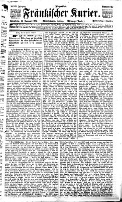 Fränkischer Kurier Donnerstag 11. Januar 1872