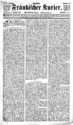 Fränkischer Kurier Mittwoch 17. Januar 1872