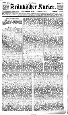 Fränkischer Kurier Samstag 20. Januar 1872