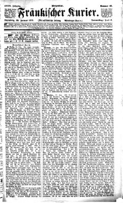 Fränkischer Kurier Donnerstag 25. Januar 1872