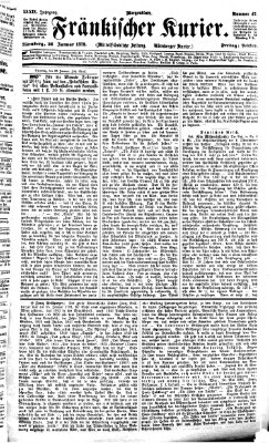 Fränkischer Kurier Freitag 26. Januar 1872