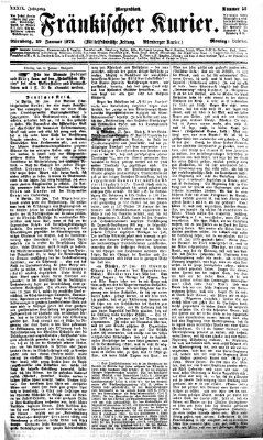 Fränkischer Kurier Montag 29. Januar 1872