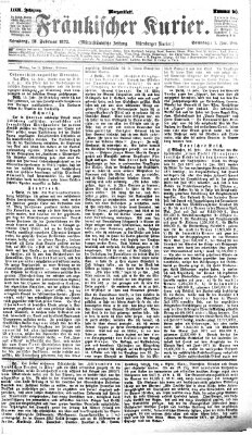 Fränkischer Kurier Sonntag 18. Februar 1872