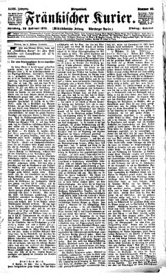 Fränkischer Kurier Dienstag 20. Februar 1872