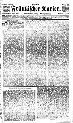 Fränkischer Kurier Samstag 6. April 1872