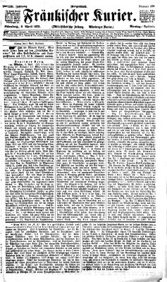 Fränkischer Kurier Montag 8. April 1872