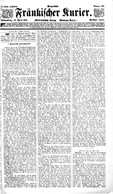 Fränkischer Kurier Freitag 12. April 1872