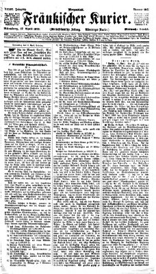 Fränkischer Kurier Mittwoch 17. April 1872