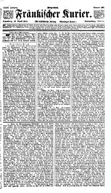 Fränkischer Kurier Donnerstag 18. April 1872