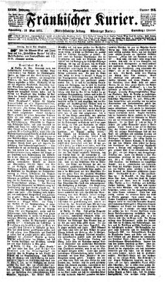 Fränkischer Kurier Samstag 18. Mai 1872