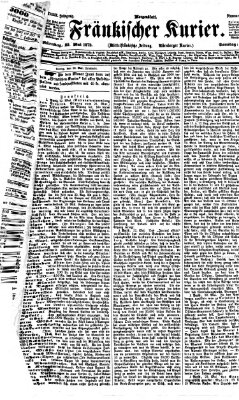 Fränkischer Kurier Samstag 25. Mai 1872