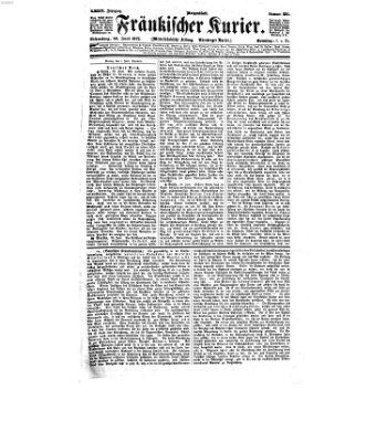 Fränkischer Kurier Sonntag 30. Juni 1872