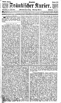 Fränkischer Kurier Mittwoch 3. Juli 1872